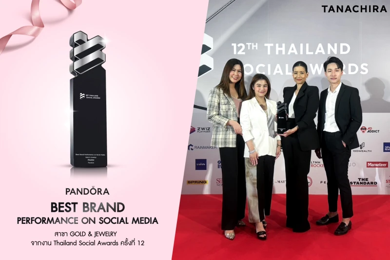 Pandora has been named as the Finalist at Thailand Social Awards for the Third Consecutive Year